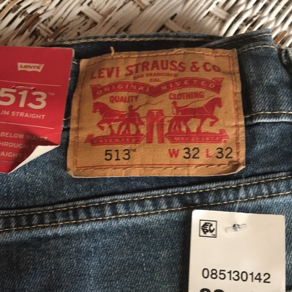 🚨B2G1 New LEVI’S Denim Blue 32x32 Jeans - Picture 2 of 4